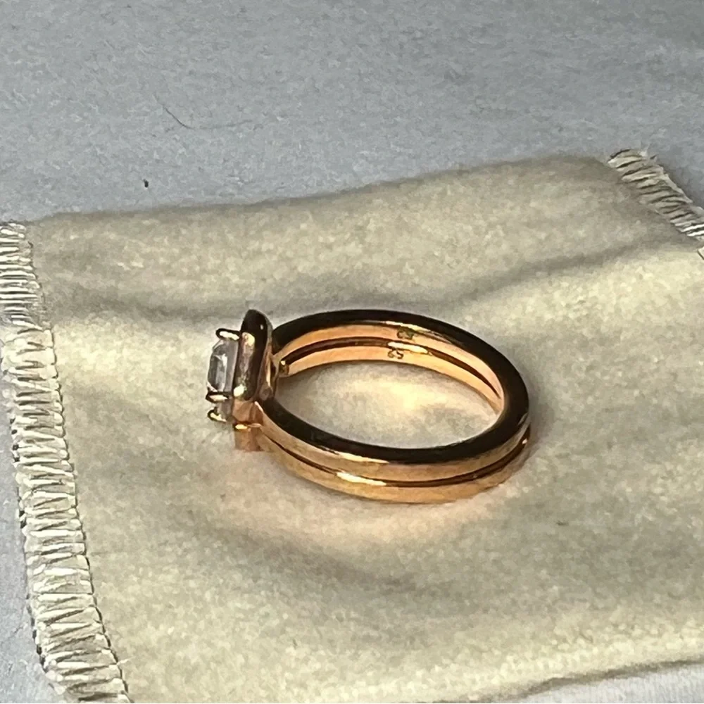 SWAROVSKI Emerald Cut Halo Set - Picture 3 of 6